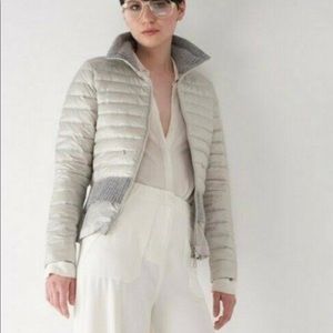 SOSKEN Bev Lightweight Down Puffer Jacket Gray Women's Size XL